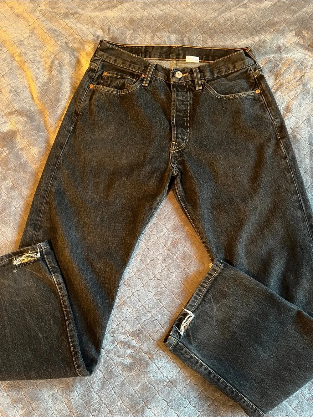 Levi’s 505 Regular Fit Jeans Men’s 32x30 Black Denim Made in Mexico